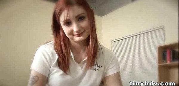  Real amateur redhead teen pussy Violet Monroe 2 91